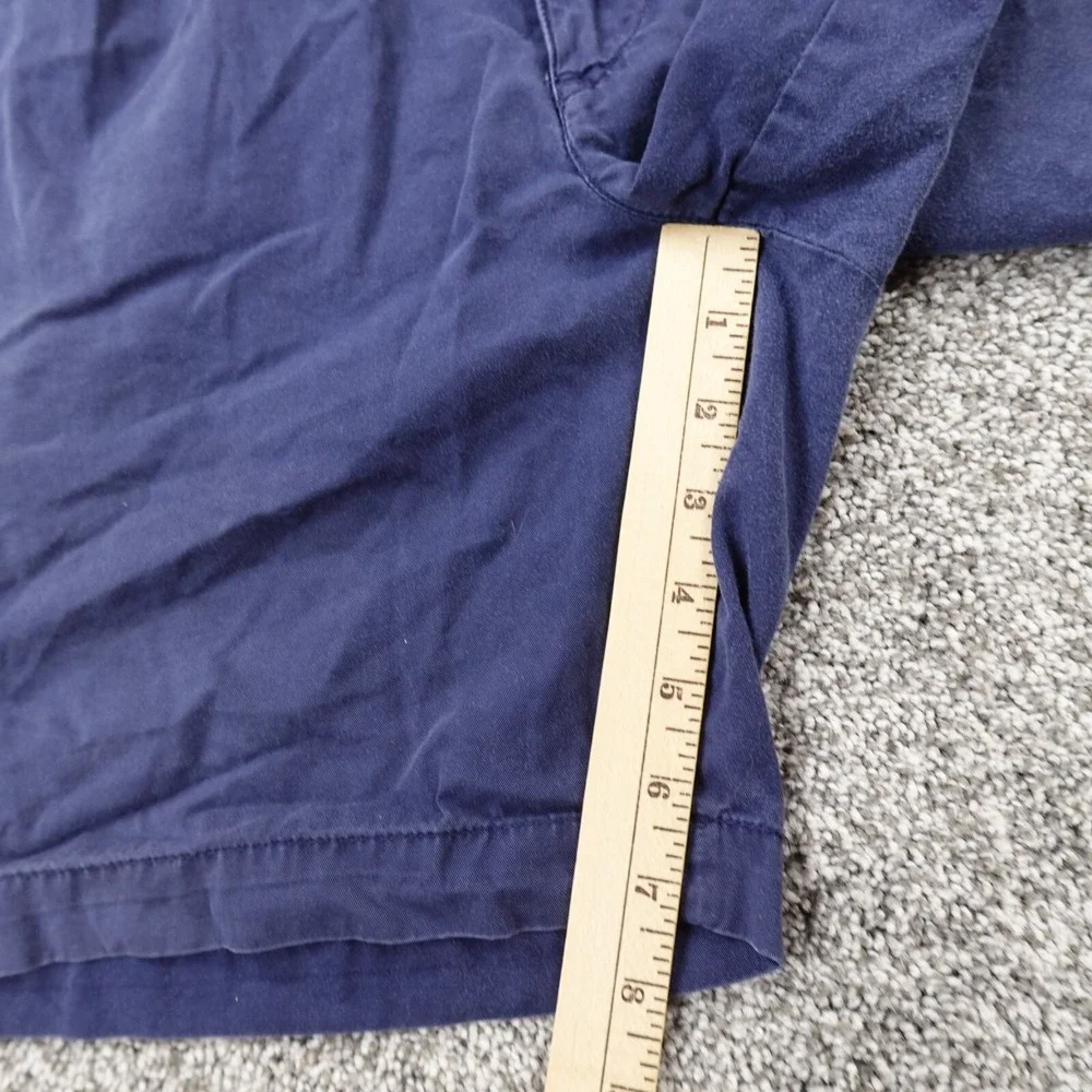 VTG Ralph Lauren Shorts Mens 40 Blue Chino Polo Golf Crest Preppy Pleated Casual